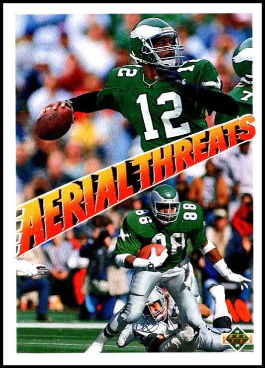 1991 Upper Deck #31 Randall Cunningham/Keith Jackson NM-MT Philadelphia Eagles Football Card - Football Card Single