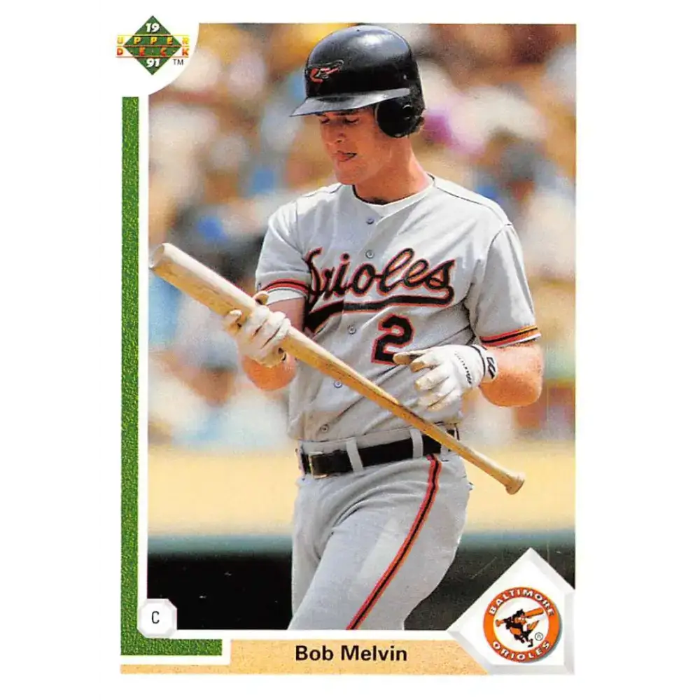 1991 Upper Deck #310 Bob Melvin EX Excellent Baltimore Orioles Baseball Card - Baseball Card Single