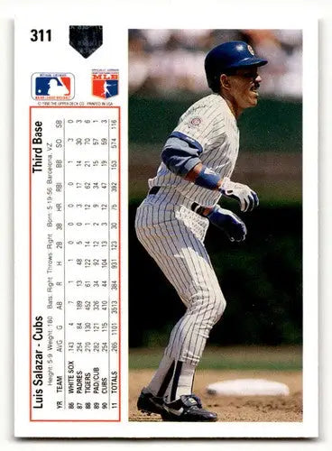 1991 Upper Deck #311 Luis Salazar ID:46358 - Baseball Card Single