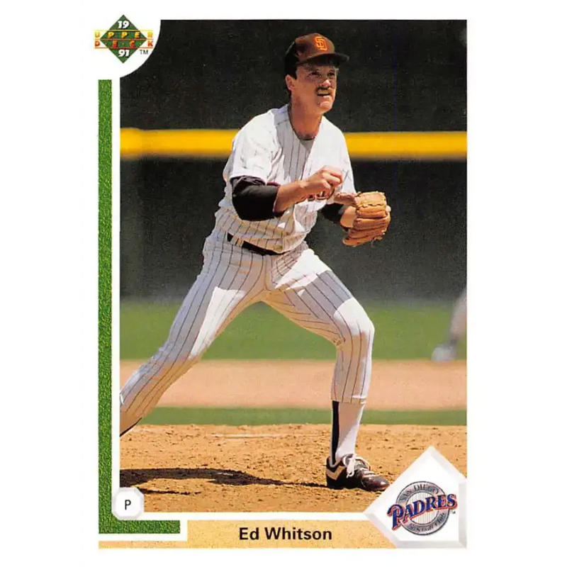 1991 Upper Deck #312 Ed Whitson EX Excellent San Diego Padres Baseball Card