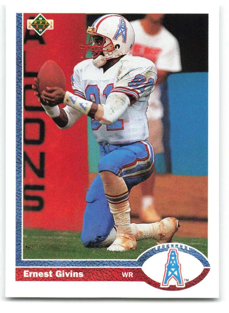 1991 Upper Deck #312 Ernest Givins NM-MT Houston Oilers Football Card - Football Card Single