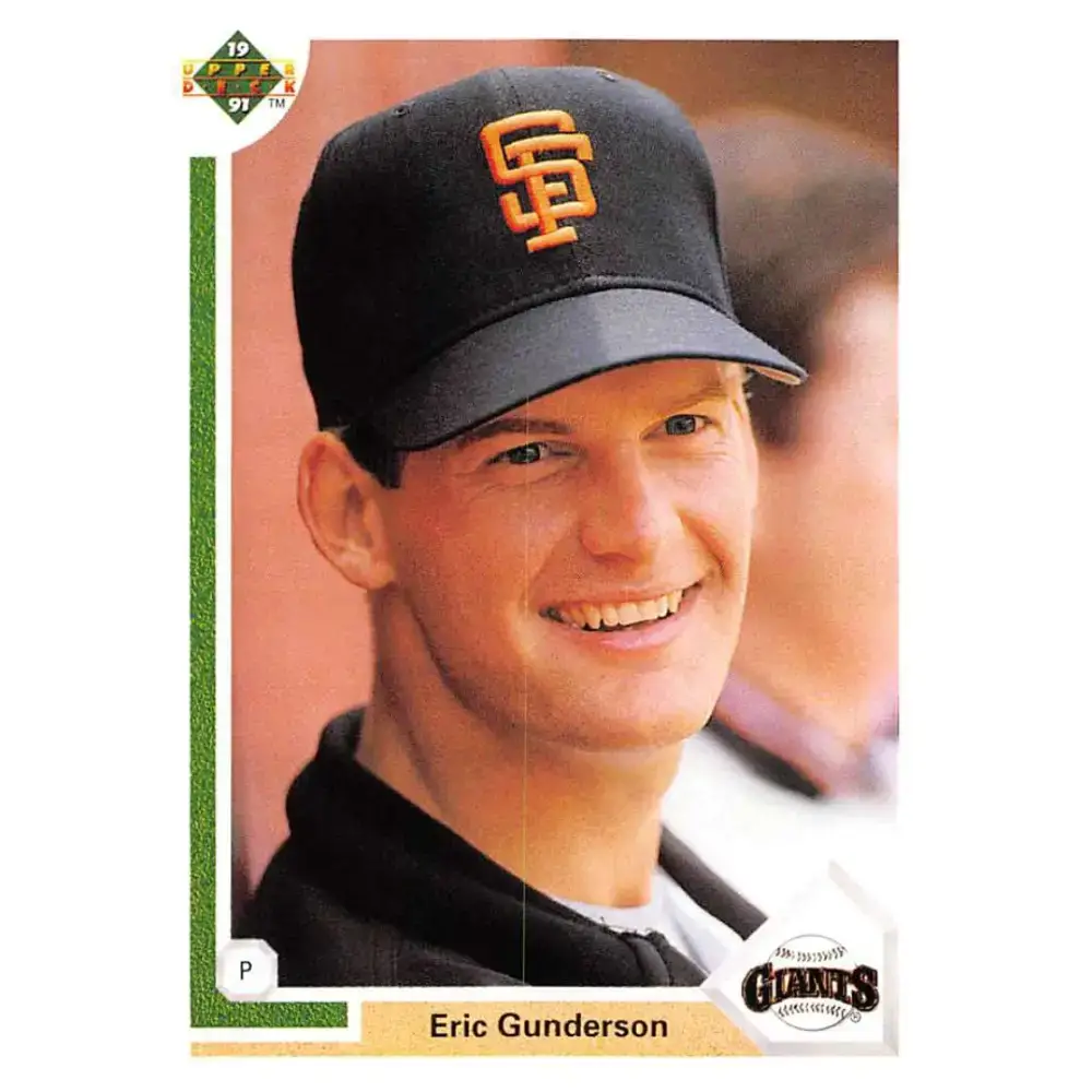 1991 Upper Deck #315 Eric Gunderson NM-MT San Francisco Giants Baseball Card - Baseball Card Single