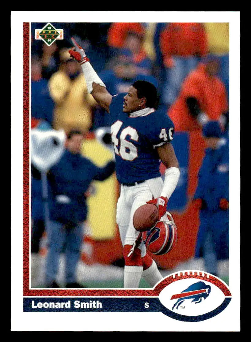 1991 Upper Deck #315 Leonard Smith - Football Card Single