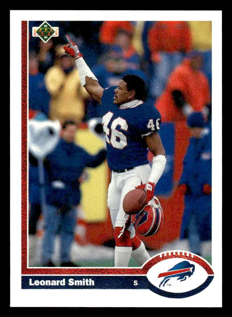 1991 Upper Deck #315 Leonard Smith - Football Card Single