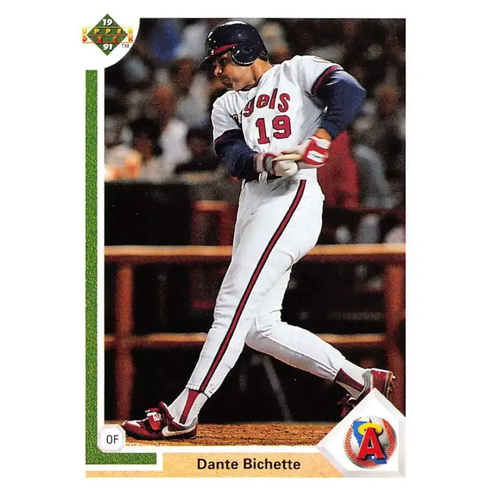 1991 Upper Deck #317 Dante Bichette EX Excellent California Angels Baseball Card - Baseball Card Single