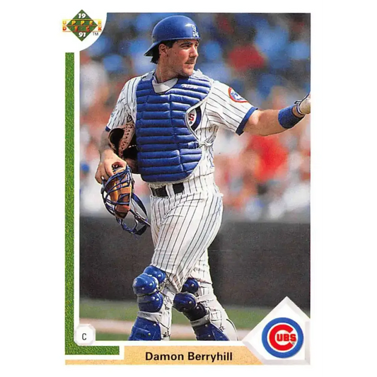 1991 Upper Deck #319 Damon Berryhill EX Excellent Chicago Cubs Baseball Card