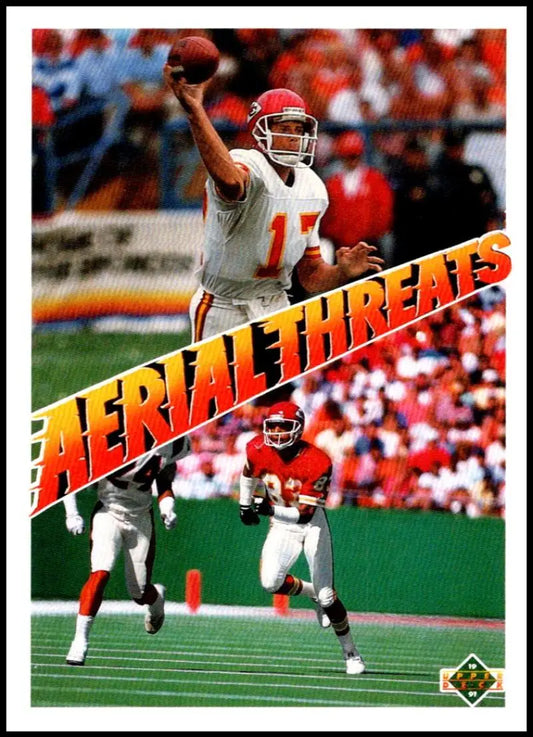 1991 Upper Deck #32 Steve DeBerg/Stephone Paige NM-MT Kansas City Chiefs Football Card - Football Card Single