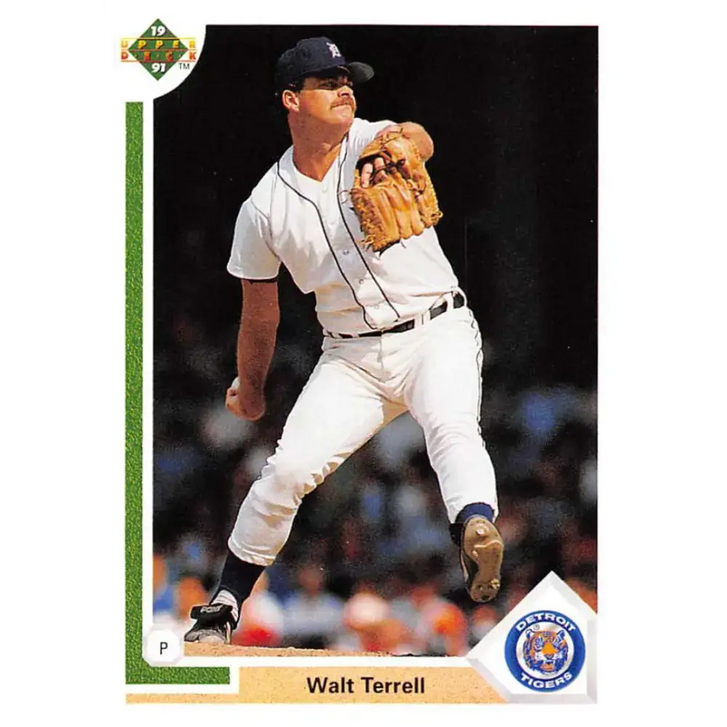1991 Upper Deck #320 Walt Terrell EX Excellent Detroit Tigers Baseball Card - Baseball Card Single