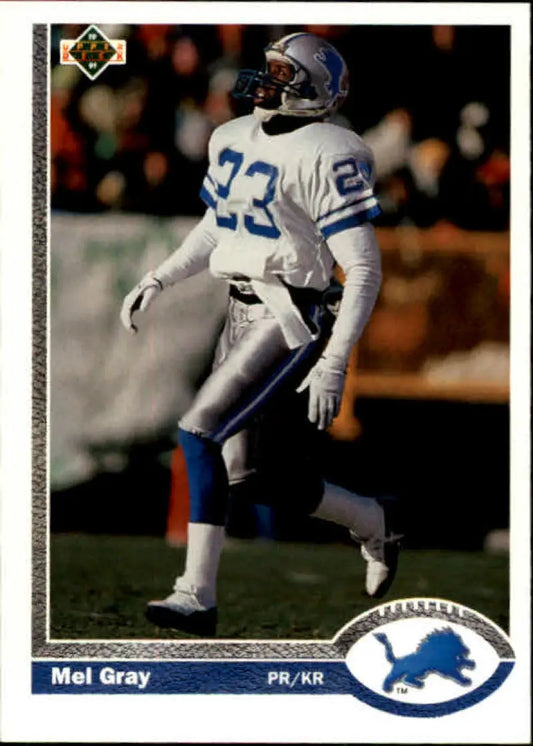 1991 Upper Deck #323 Mel Gray NM-MT Detroit Lions Football Card - Football Card Single