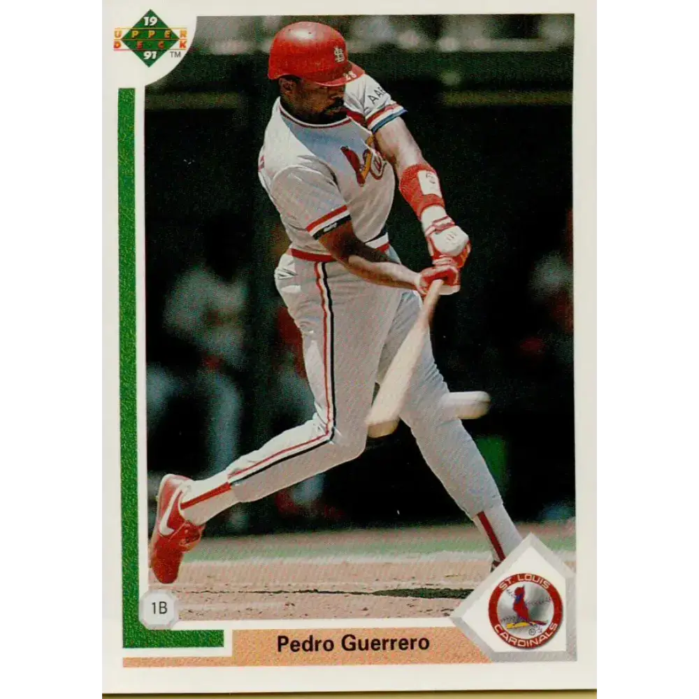 1991 Upper Deck #327 Pedro Guerrero NM-MT St. Louis Cardinals Baseball Card - Baseball Card Single