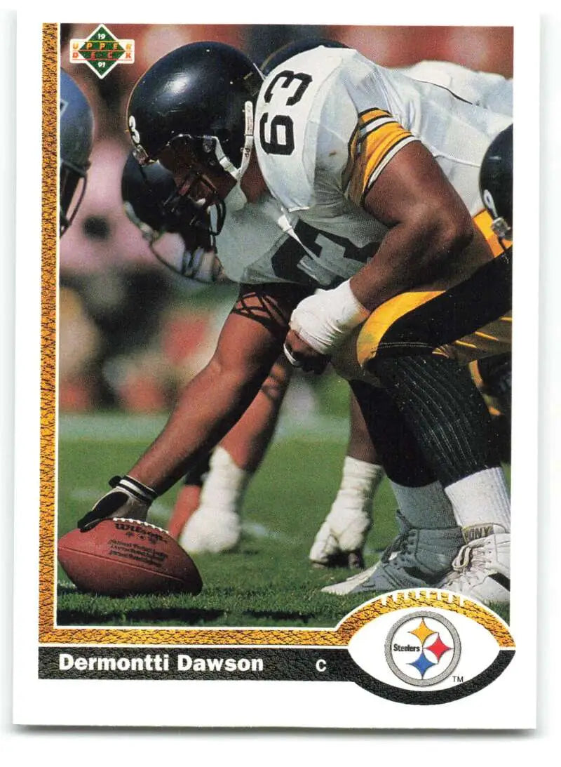 1991 Upper Deck #328 Dermontti Dawson NM-MT Pittsburgh Steelers Football Card - Football Card Single