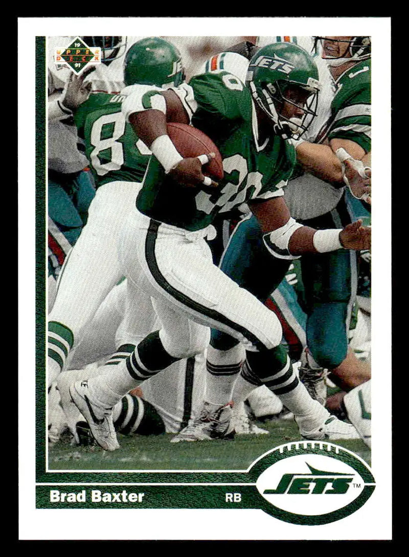 1991 Upper Deck #329 Brad Baxter - Football Card Single
