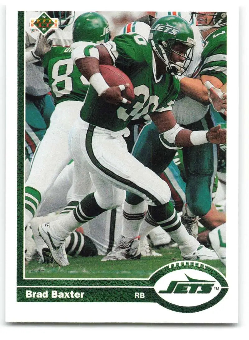1991 Upper Deck #329 Brad Baxter NM-MT New York Jets Football Card - Football Card Single