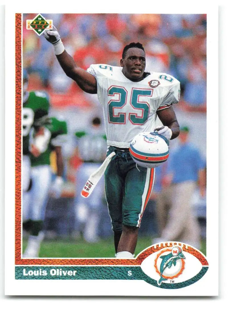 1991 Upper Deck #331 Louis Oliver NM-MT Miami Dolphins Football Card - Football Card Single