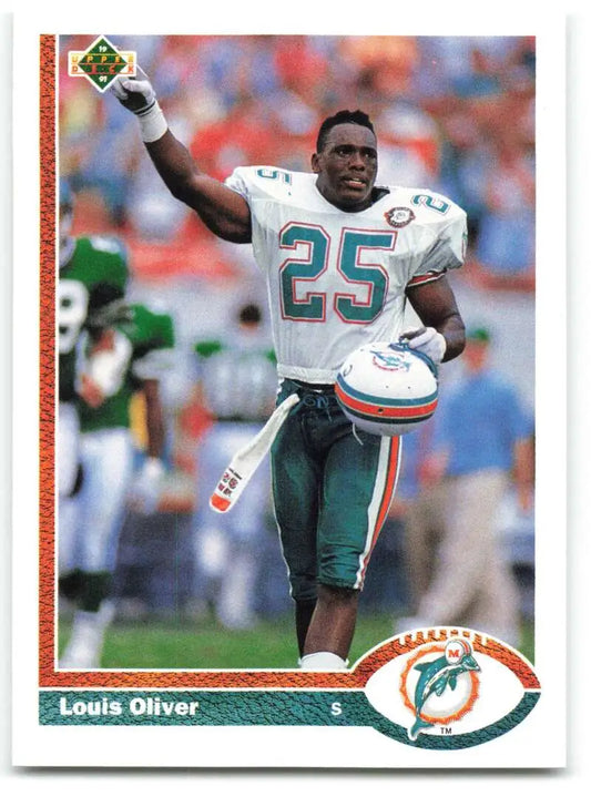 1991 Upper Deck #331 Louis Oliver NM-MT Miami Dolphins Football Card - Football Card Single