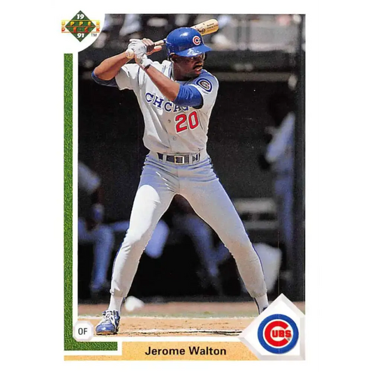 1991 Upper Deck #332 Jerome Walton EX Excellent Chicago Cubs Baseball Card