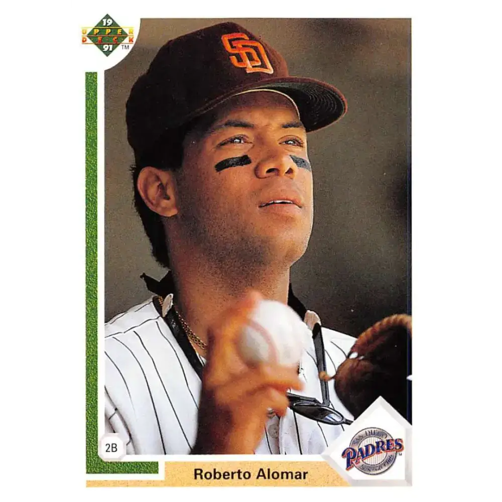 1991 Upper Deck #335 Roberto Alomar NM-MT San Diego Padres Baseball Card - Baseball Card Single