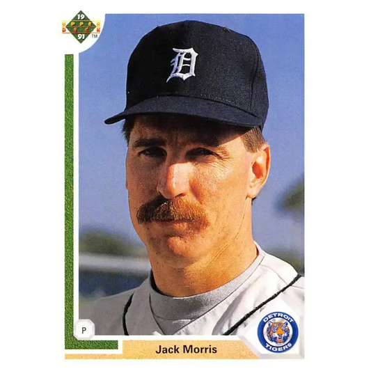 1991 Upper Deck #336 Jack Morris EX Excellent Detroit Tigers Baseball Card