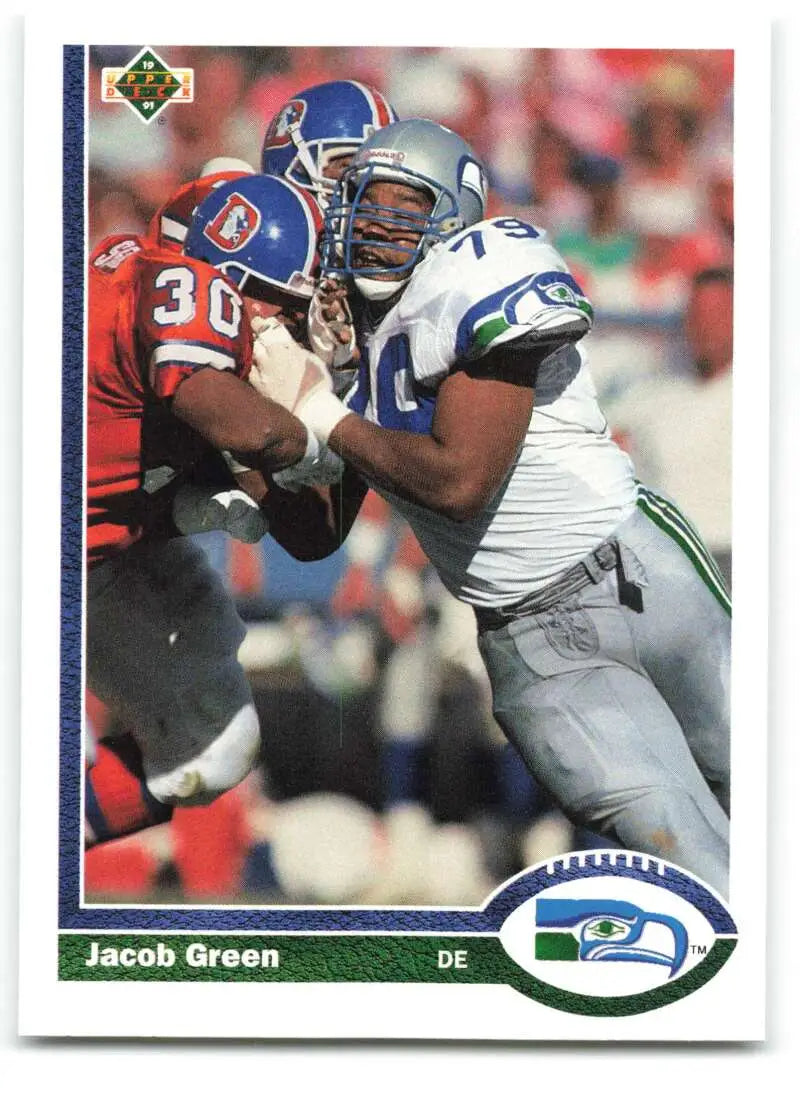1991 Upper Deck #336 Jacob Green NM-MT Seattle Seahawks Football Card - Football Card Single