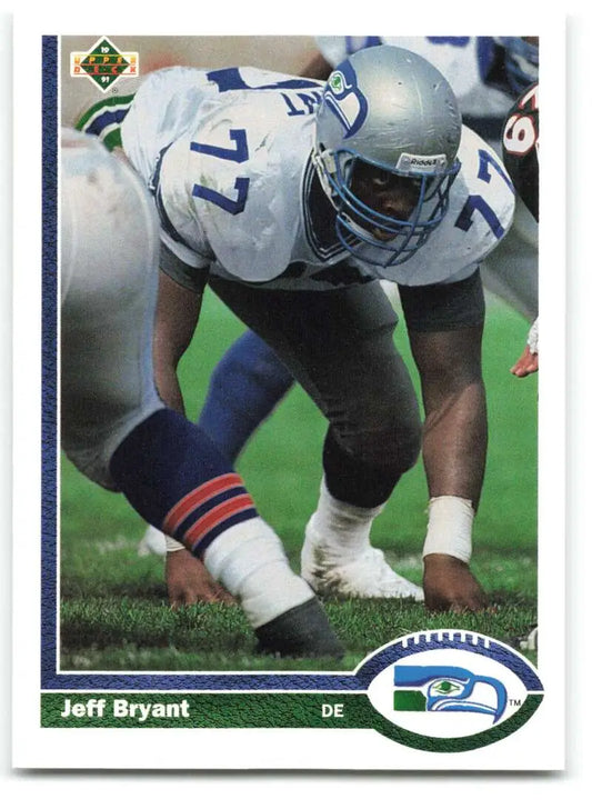 1991 Upper Deck #338 Jeff Bryant NM-MT Seattle Seahawks Football Card - Football Card Single