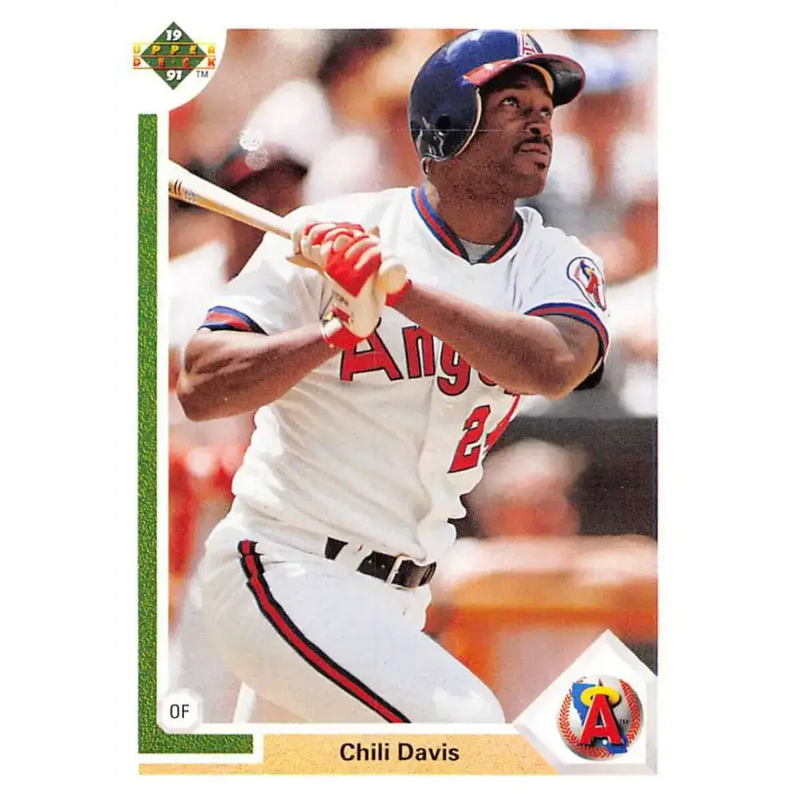 1991 Upper Deck #339 Chili Davis EX Excellent California Angels Baseball Card - Baseball Card Single