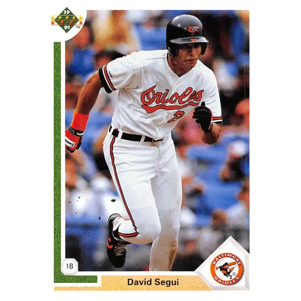 1991 Upper Deck #342 David Segui EX Excellent Baltimore Orioles Baseball Card - Baseball Card Single