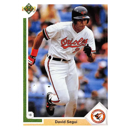 1991 Upper Deck #342 David Segui EX Excellent Baltimore Orioles Baseball Card - Baseball Card Single