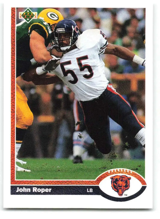 1991 Upper Deck #344 John Roper NM-MT Chicago Bears Football Card - Football Card Single