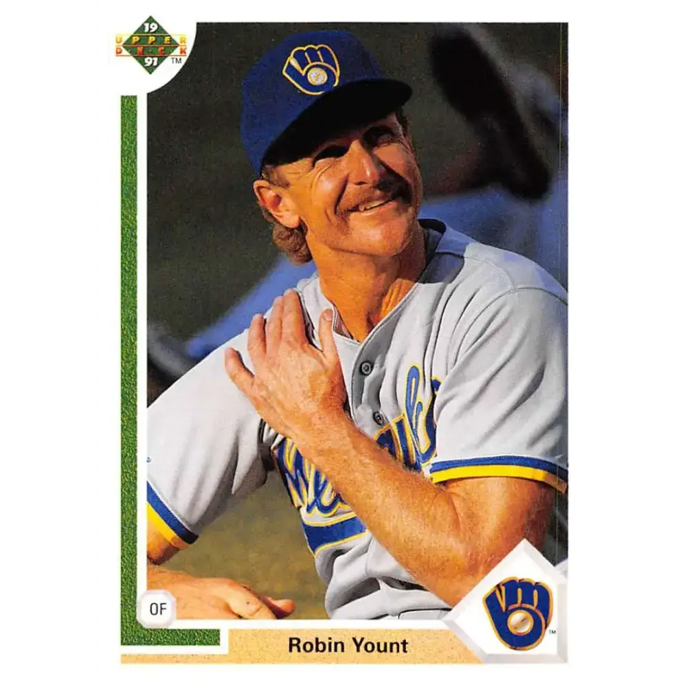1991 Upper Deck #344 Robin Yount NM-MT Milwaukee Brewers Baseball Card - Baseball Card Single