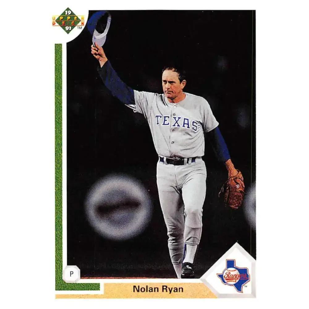 1991 Upper Deck #345 Nolan Ryan EX Excellent Texas Rangers Baseball Card - Baseball Card Single