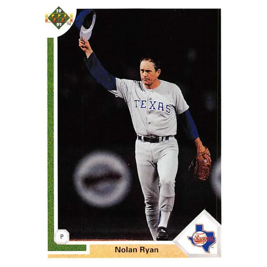 1991 Upper Deck #345 Nolan Ryan EX Excellent Texas Rangers Baseball Card - Baseball Card Single