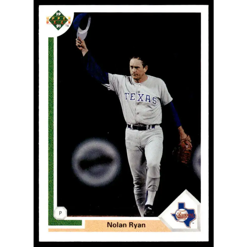1991 Upper Deck #345 Nolan Ryan EX/NM Texas Rangers Baseball Card - Baseball Card Single
