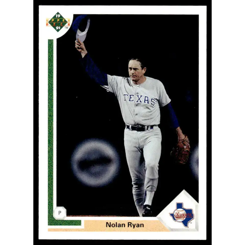 1991 Upper Deck #345 Nolan Ryan EX/NM Texas Rangers Baseball Card - Baseball Card Single