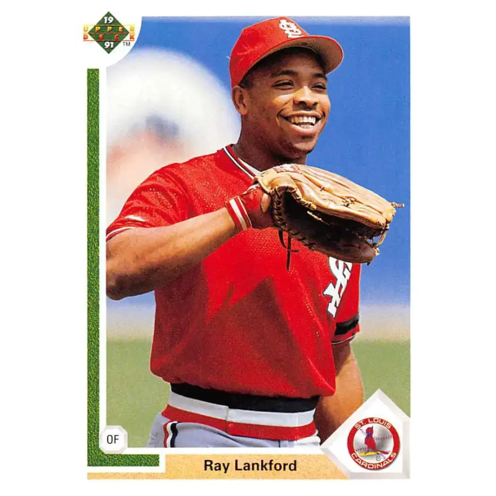 1991 Upper Deck #346 Ray Lankford EX Excellent St. Louis Cardinals Baseball Card - Baseball Card Single