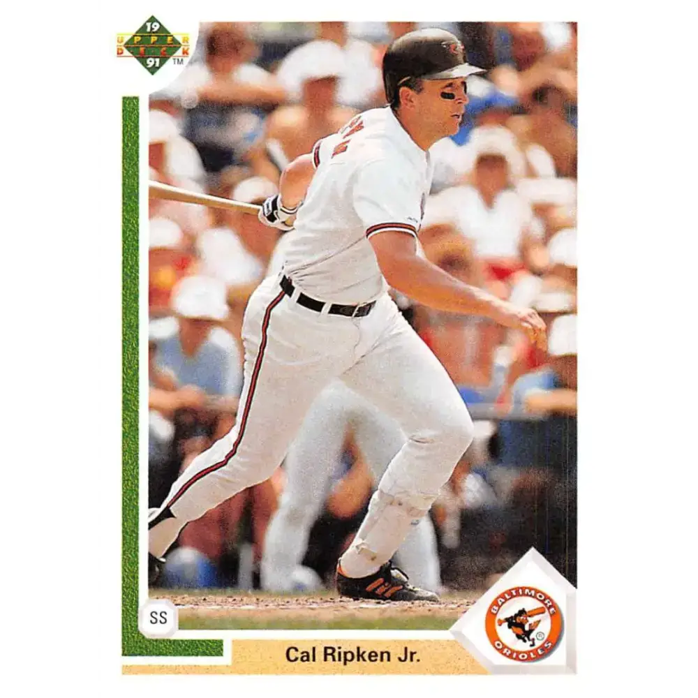 1991 Upper Deck #347 Cal Ripken Jr. EX Excellent Baltimore Orioles Baseball Card - Baseball Card Single