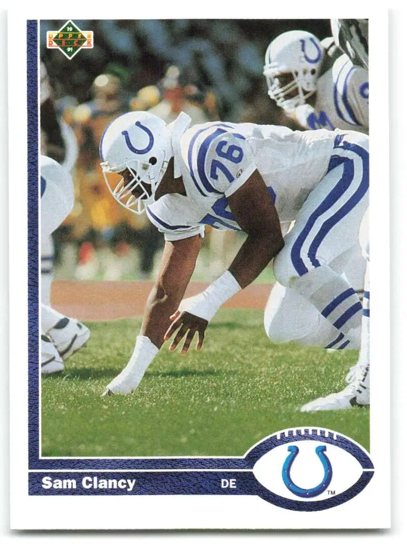 1991 Upper Deck #347 Sam Clancy NM-MT Indianapolis Colts Football Card - Football Card Single