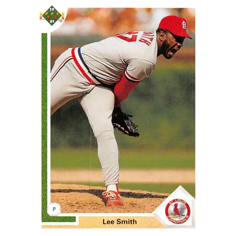 1991 Upper Deck #348 Lee Smith NM-MT St. Louis Cardinals Baseball Card - Baseball Card Single