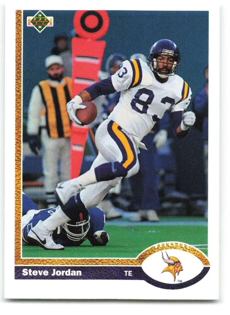 1991 Upper Deck #348 Steve Jordan NM-MT Minnesota Vikings Football Card - Football Card Single