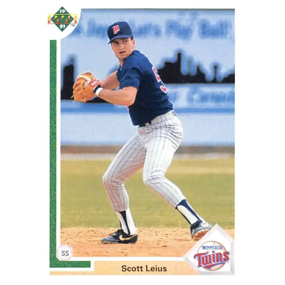 1991 Upper Deck #35 Scott Leius NM-MT Minnesota Twins Baseball Card - Baseball Card Single