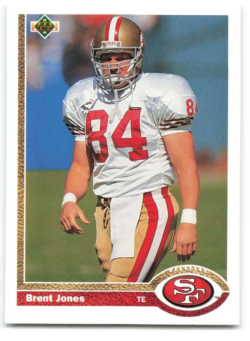 1991 Upper Deck #351 Brent Jones NM-MT San Francisco 49ers Football Card - Football Card Single