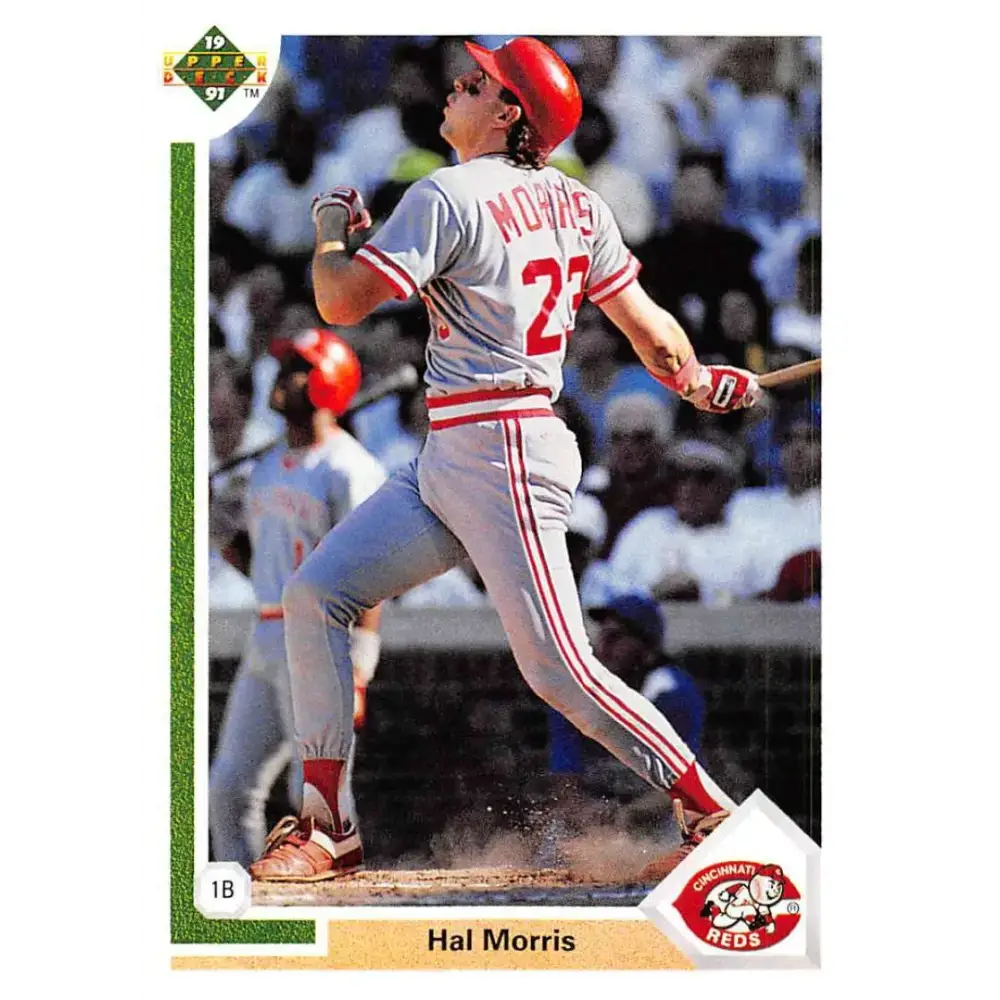 1991 Upper Deck #351 Hal Morris EX Excellent Cincinnati Reds Baseball Card - Baseball Card Single