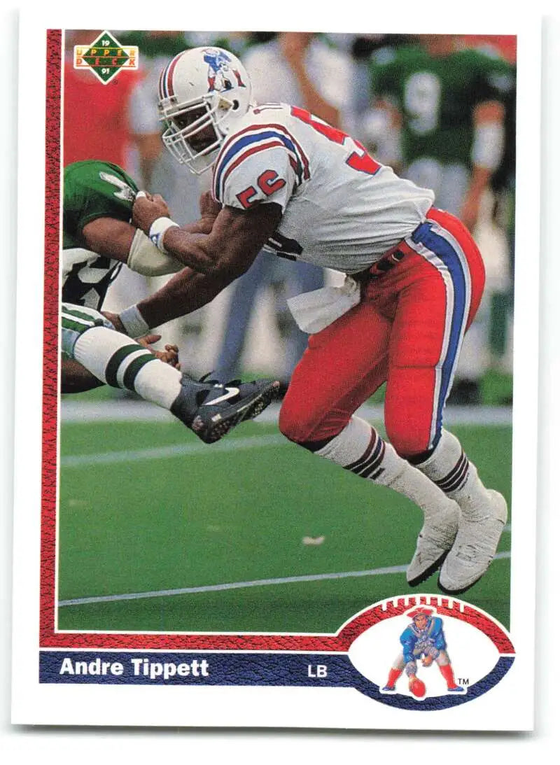 1991 Upper Deck #354 Andre Tippett NM-MT New England Patriots Football Card - Football Card Single