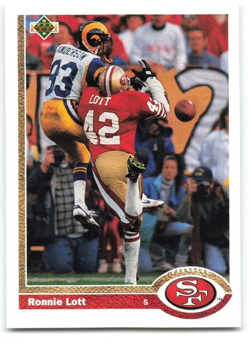1991 Upper Deck #355 Ronnie Lott NM-MT San Francisco 49ers Football Card - Football Card Single