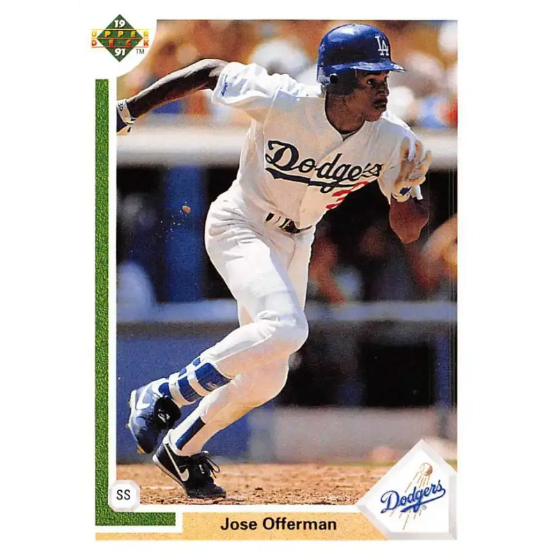 1991 Upper Deck #356 Jose Offerman NM-MT Los Angeles Dodgers Baseball Card - Baseball Card Single