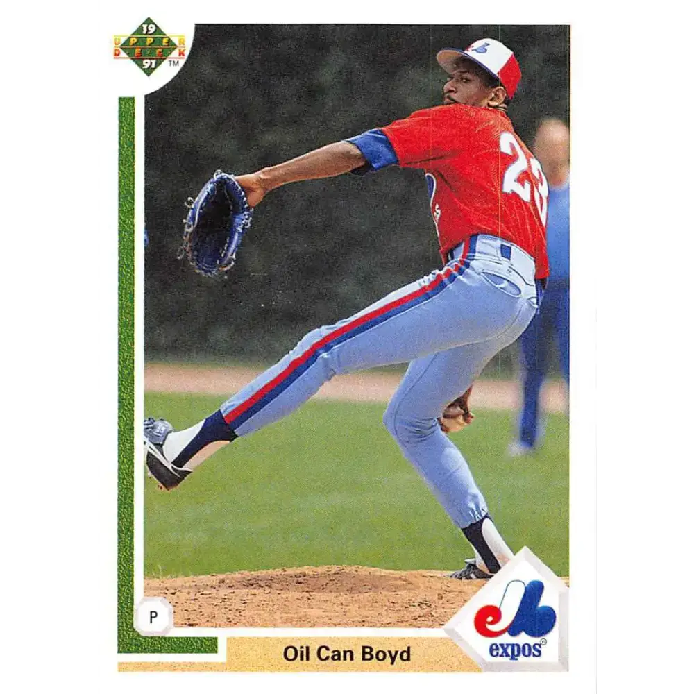 1991 Upper Deck #359 Oil Can Boyd EX Excellent Montreal Expos Baseball Card - Baseball Card Single