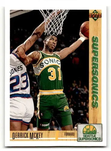1991 Upper Deck #361 Derrick McKey Seattle SuperSonics Basketball Ca ID:55730 - Basketball Card Single