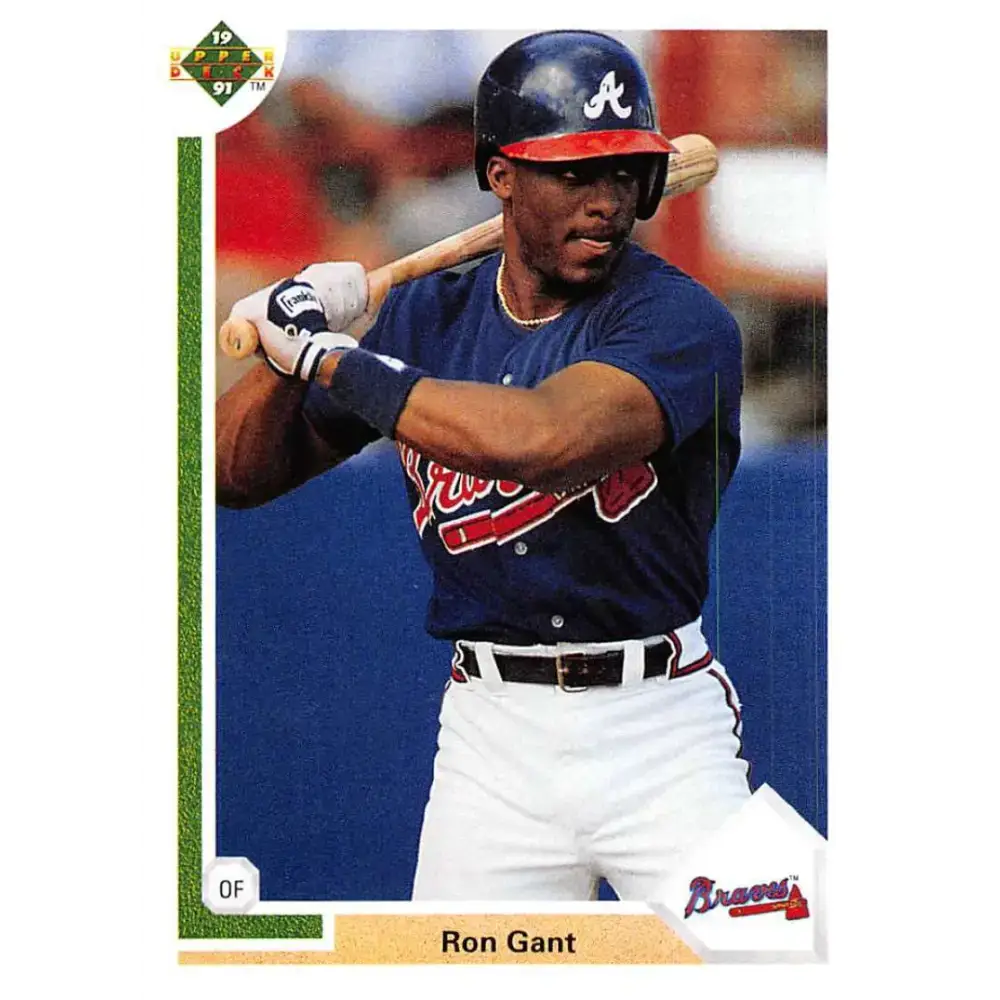 1991 Upper Deck #361 Ron Gant NM-MT Atlanta Braves Baseball Card - Baseball Card Single