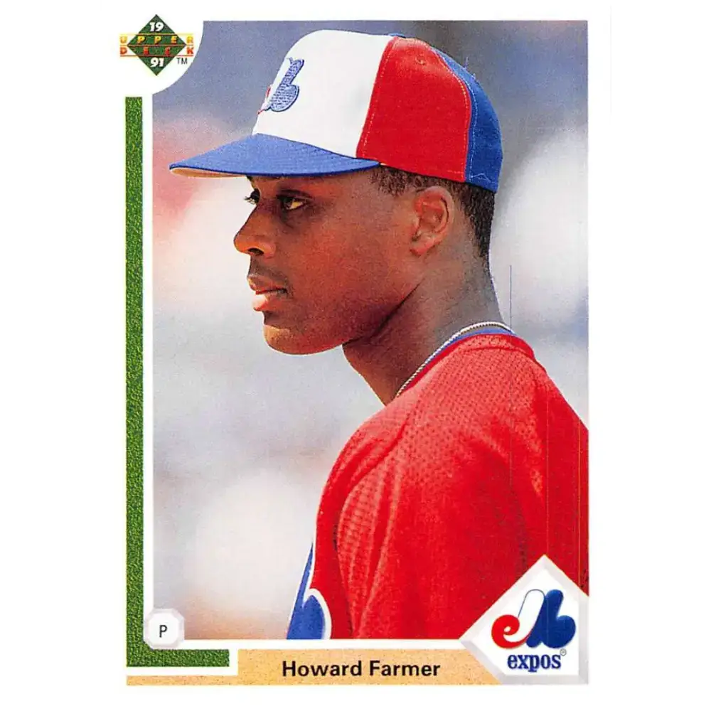 1991 Upper Deck #362 Howard Farmer EX Excellent Montreal Expos Baseball Card - Baseball Card Single