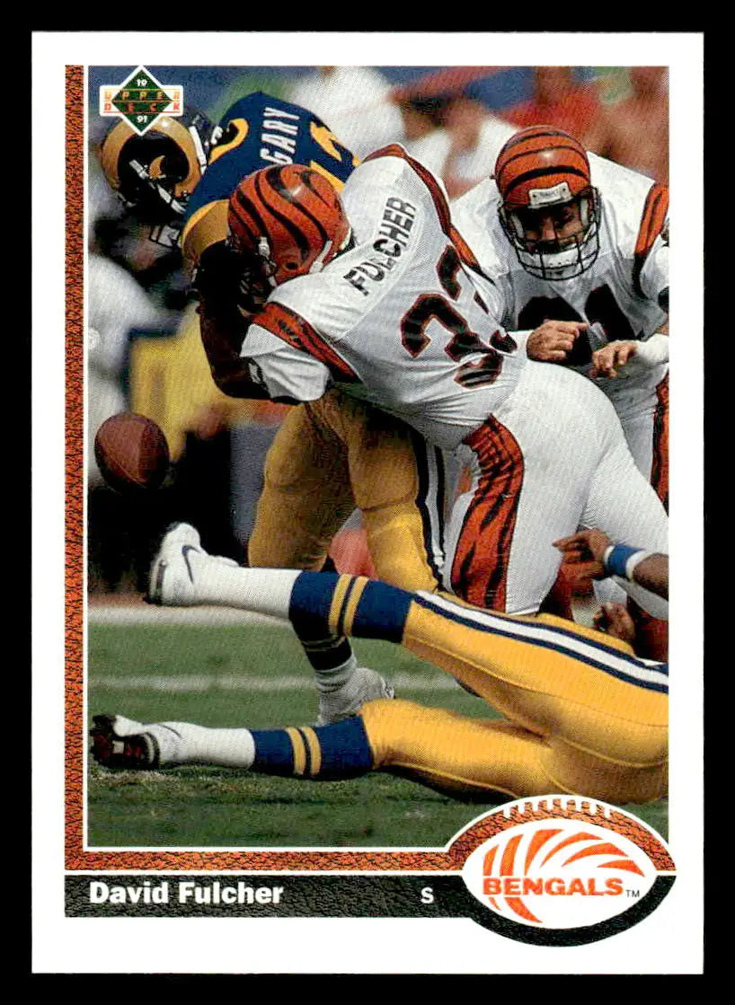 1991 Upper Deck #363 David Fulcher - Football Card Single