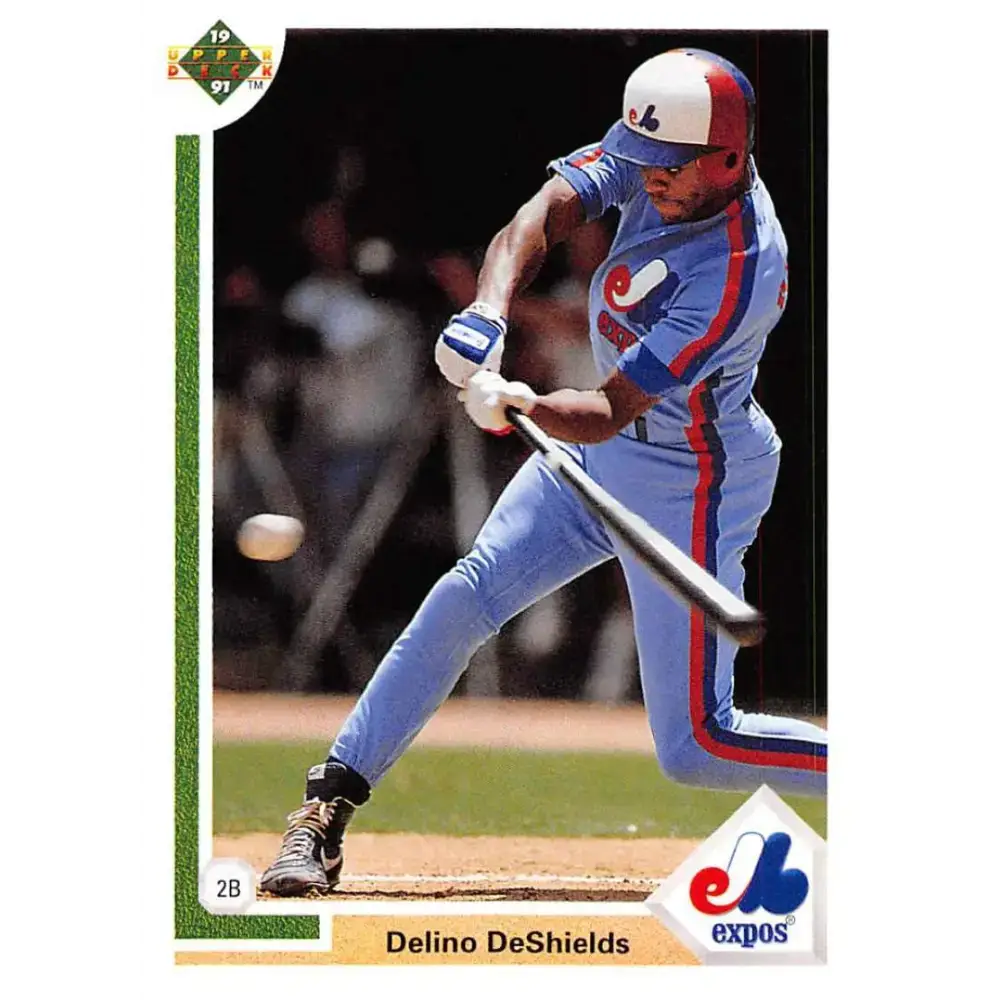 1991 Upper Deck #364 Delino DeShields EX Excellent Montreal Expos Baseball Card - Baseball Card Single